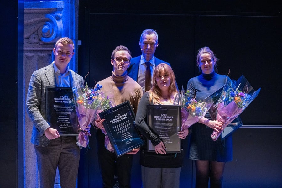 Billede af vinderne af Fair Konkurrence-prisen 2026