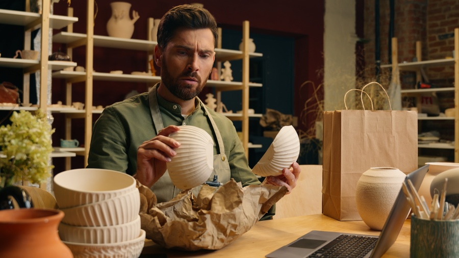 Nethandler modtager ødelagt produkt