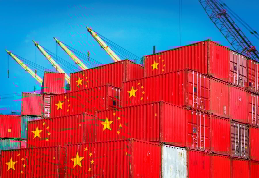 contianer fra Kina